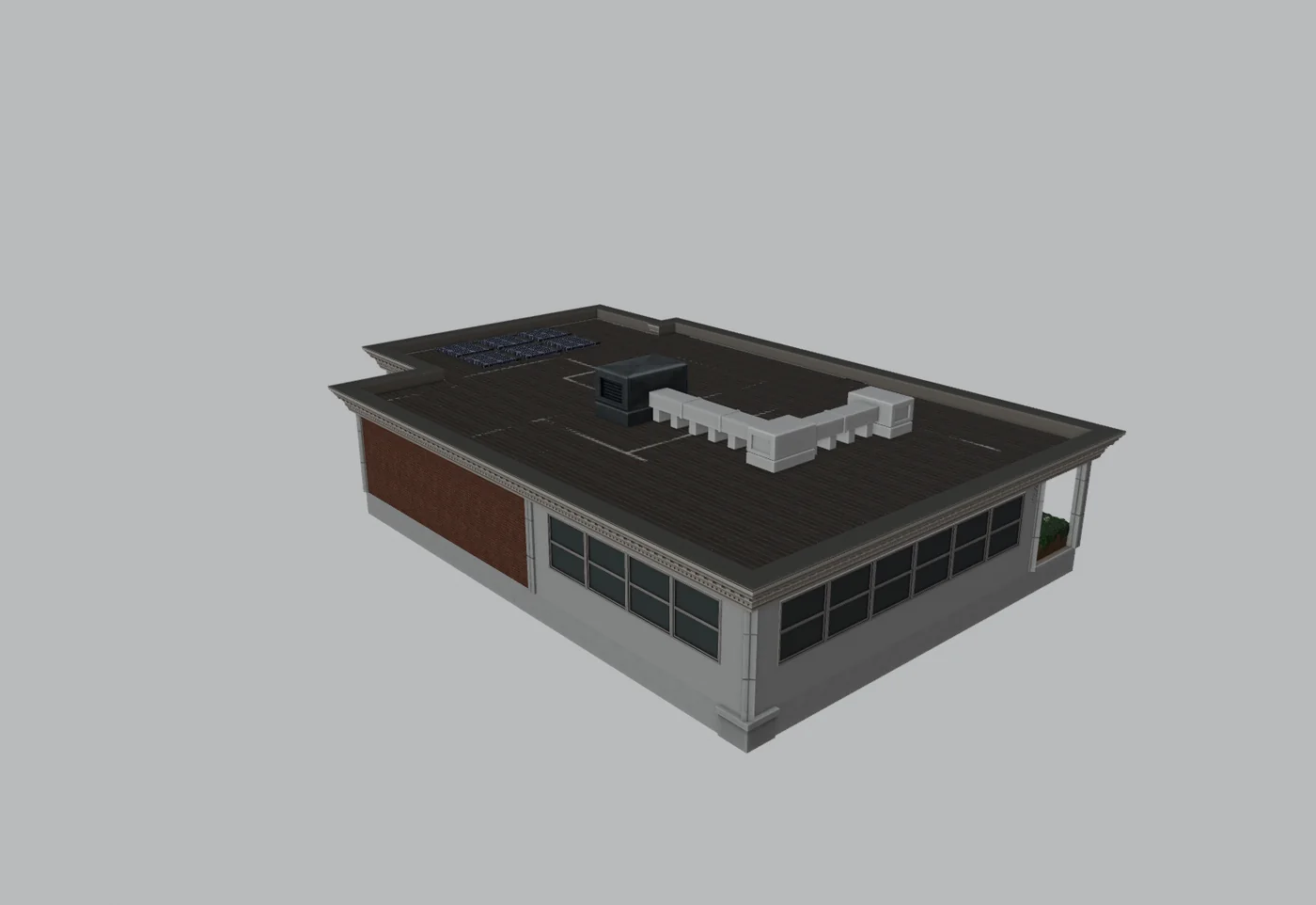 Office lot (placed rotated in the game)
